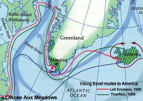 Viking route to America